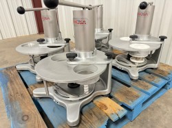 Single  Manica Manual Hamburger Patty Forming Machine Used, Tested Good